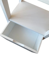 Cargar imagen en el visor de la galería, Mueble de Baño con 1 Cajon Bajo + 3 Estantes (2 compartimentos) de Madera Pino Natural Blanco Para