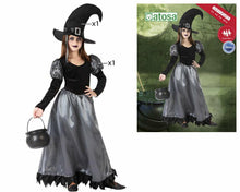 Cargar imagen en el visor de la galería, Disfraz Bruja Infantil Niña para Halloween Carnaval Teato