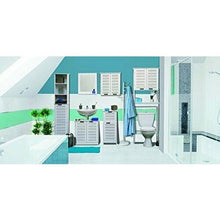 Cargar imagen en el visor de la galería, Mueble Sanitario para baño WC - 2 puertas +1 estante, Estante para inodoro Miami