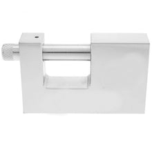 Cargar imagen en el visor de la galería, Candado de seguridad rectangular de hierro con bayoneta 80mm plateado antirrobo