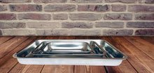 Cargar imagen en el visor de la galería, BANDEJA ACERO INOXIDABLE PARA COCINA HORNO