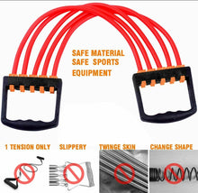 Cargar imagen en el visor de la galería, Extensor entrenamiento pectoral expansor braxzo pecho Ajustable De 5 Resortes