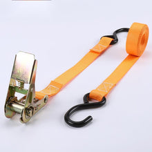 Cargar imagen en el visor de la galería, Cinta con tensor de carga hebilla de plástico trinquete 25 mm x 5 m correa freno