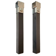 Cargar imagen en el visor de la galería, Juego de 4 patas con ruedas para somier, tubo 30x30mm, con abrazadera, Patas de Somier