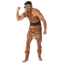 Cargar imagen en el visor de la galería, Disfraz Cavernicola Hombre Adulto Neandertal Para Fiesta Carnaval Teatro