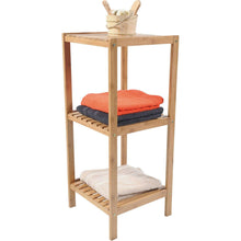 Cargar imagen en el visor de la galería, Estanteria de Baño de 3 o 4 estantes Bambú, Estantes de baño,Mueble de Baño