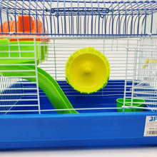 Cargar imagen en el visor de la galería, Jaula Hámster Chalet Casa para Hámster con Comedero Bebedero Rueda Casa Especial