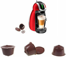 Cargar imagen en el visor de la galería, 5 Cápsulas Café Recargable Compatible con Maquina Nespresso, Cápsulas Filtros de Café Recargable Reutilizable con Cuchara y Cepillo - QUTTIN