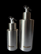 Cargar imagen en el visor de la galería, ACEITERA VINAGRERA ANTIGOTEO CON TAPON, ACERO INOX 250ml, 550 ml