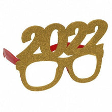 Cargar imagen en el visor de la galería, 6 Marcos Gafas Año Nuevo photocall 2022 Divertidas Disfraces purpurina adulto