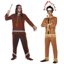 Cargar imagen en el visor de la galería, Disfraz Indio Hombre Adulto para Carnaval Fiesta Teatro Cumpleaños