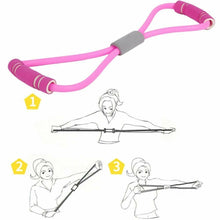 Cargar imagen en el visor de la galería, Banda elástico de yoga resistencia fitness pecho desarrollador goma entrenar