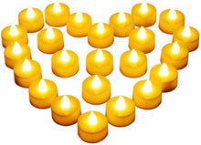 Cargar imagen en el visor de la galería, Vela electrica té amarillo sin llama LED calida luz nocturna para decorar 4 pcs