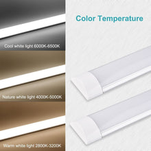 Cargar imagen en el visor de la galería, Tubo LED Lampara de Techo Regleta LED Electronica Pantalla plas ovalado 6500K