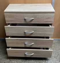 Cargar imagen en el visor de la galería, Mueble Nesita de Noche Cajonera Armario de 4 cajones de MDF 40 mm Habitacion Dormitorio L60xP30xH70 cm