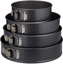 Cargar imagen en el visor de la galería, Moldes para hornear desmontables hacer pastel reposteria gris oscuro