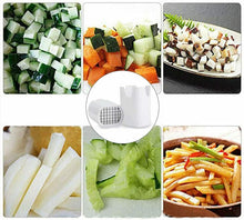 Cargar imagen en el visor de la galería, CORTADOR DE PATATAS CON CUCHILLAS ACERO INOXIDABLE CORTA PATATAS CALIDAD