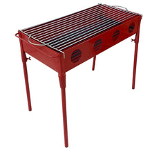 Cargar imagen en el visor de la galería, Barbacoa Hierro Pintado Para Carbón y Leña Con Parrilla Zincada