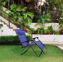 Cargar imagen en el visor de la galería, Silla Tumbona Hamaca Plegable para Playa, jardín, terraza - Hamaca Multiposiciones de Metal con