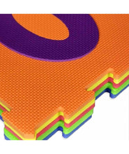 Cargar imagen en el visor de la galería, Baldosa Alfombra puzzle goma eva infantil de números con 10 piezas de 30x30 cm