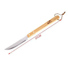 Cargar imagen en el visor de la galería, Cuchillo y tenedor de barbacoa utensilios mango madera