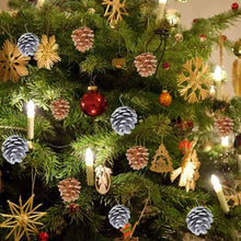 Cargar imagen en el visor de la galería, 30 Conos de Pino de Navidad con Colgante piña Cadena decoración árbol artesanía