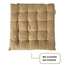Cargar imagen en el visor de la galería, Cojin Acolchados Algoton y Poliester Para Sillas de 40 x 40 cm Para Silla de Jardín, Comedor, Cocina