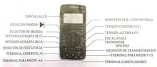 Cargar imagen en el visor de la galería, Polimetro Multimetro Digital Voltimetro Profesional Tester Voltimeter Medidor
