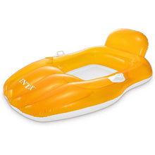 Cargar imagen en el visor de la galería, Colchónta Sillón Intex tumbona de agua cama de aire isla de baño playa piscina