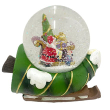 Cargar imagen en el visor de la galería, Bola cristal de agua nieve con musica navidad 16x10x13.5 cm decorativa navideña