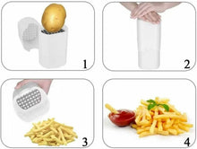 Cargar imagen en el visor de la galería, CORTADOR DE PATATAS CON CUCHILLAS ACERO INOXIDABLE CORTA PATATAS CALIDAD