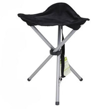 Cargar imagen en el visor de la galería, Silla Taburete Tres Patas Plegable, Taburete Silla De Camping Pesca Caza