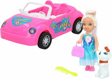 Cargar imagen en el visor de la galería, Set Mini-muñeca+vehículo descapotable