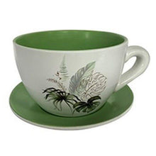 Cargar imagen en el visor de la galería, Taza Macetero con Plato de Céramica Para Plantas Decoracion Jardin Casa