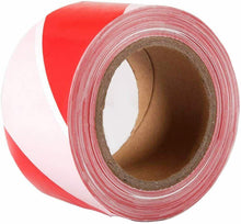 Cargar imagen en el visor de la galería, Cinta de Balizamiento Rojo y Blanco 100 m x 70 mm No Adhesivo (1 Rollo)