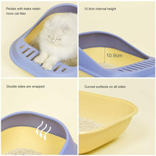 Cargar imagen en el visor de la galería, Bandeja Sanitaria Plástica Gatos con Pala Aseo Arenero Abierto para Mascotas