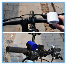 Cargar imagen en el visor de la galería, Bocina electrónica electrico bicicleta montaña claxon ciclismo soporte sirena