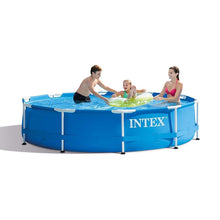 Cargar imagen en el visor de la galería, Piscina Intex 28202UK de 3 m x 76 cm con estructura metálica y Depuradora, 4485 litros, color azul, 305 x 76 cm