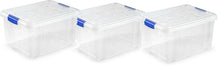 Cargar imagen en el visor de la galería, Cajas de Plástico almacenamiento, TRANSPARENTE, 16 Litros, sin ruedas, n 1 (set)