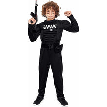 Cargar imagen en el visor de la galería, Disfraz Agente Swat Musculoso Profesiones Niño Infantil para Carnaval Fiesta Teatro