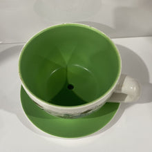 Cargar imagen en el visor de la galería, Taza Macetero con Plato de Céramica Para Plantas Decoracion Jardin Casa