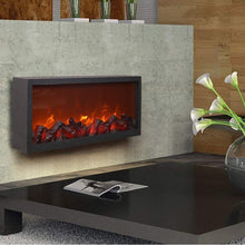 Cargar imagen en el visor de la galería, Lámpara Chimenea artificial con luz led para decoración hogar casa interior navidad