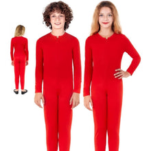 Cargar imagen en el visor de la galería, Mono Maillot Cuerpo Entero con Cremallera Invicible Infantil Niño Niña Unisex Disfraz Segunda Piel Para Bailar Teatro Halloween Carnaval