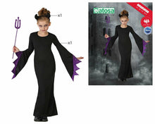Cargar imagen en el visor de la galería, Disfraz Bruja Reina de tinieblas Vestido de Niña Infantil Carnaval Halloween