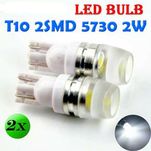 Cargar imagen en el visor de la galería, BOMBILLA LED COCHE 2 pcs 12 volt t10 lens 2smd 12V blanco 6400K, 0.8W, auto