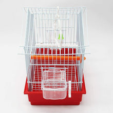 Cargar imagen en el visor de la galería, Jaula para Pájaro Pajarera Periquito Canarios con Comedero Bebedero Saltador