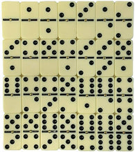 Cargar imagen en el visor de la galería, Set de 28 fichas de dominó dominos dmoninoes doble seis juego de meso familiar