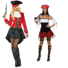 Cargar imagen en el visor de la galería, Disfraz Pirata, Capitán Mujer Adulto para Carnaval Fiesta Teatro Cumpleaño