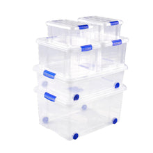 Cargar imagen en el visor de la galería, Caja de Plastico almacenamiento, TRANSPARENTE, Varios tamaños