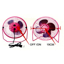 Cargar imagen en el visor de la galería, Mini ventilador Metal silencioso ligero de ordenador USB enfriador ø19 cm